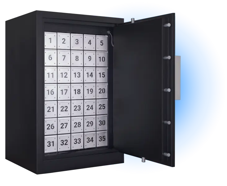 Pawn Safe PawnSafe with 35 drawers for pawnshops